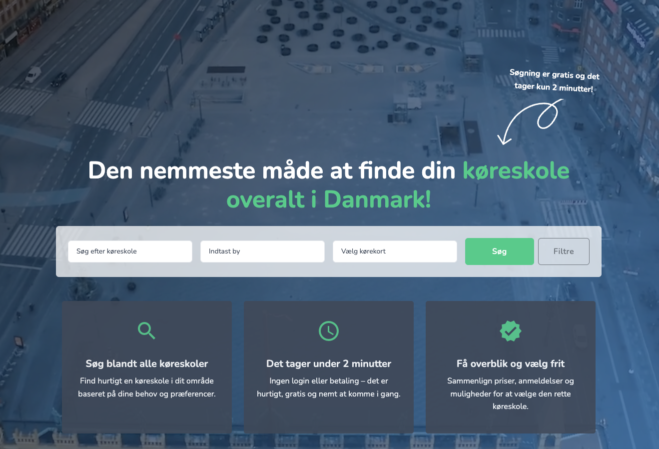 Find køreskole nemt